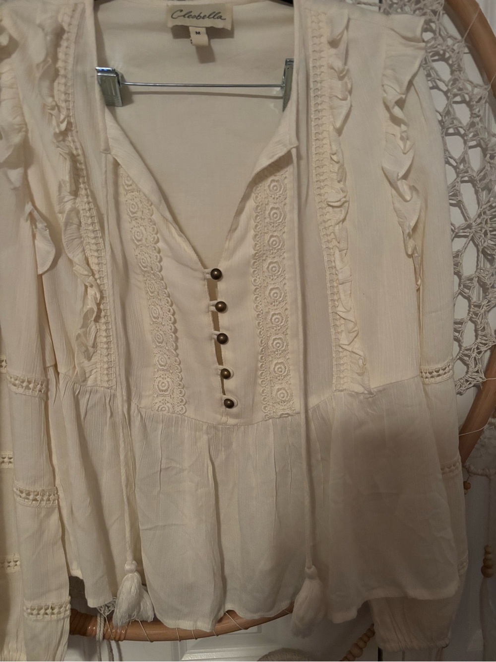Cleobella boho long sleeve Size Medium A00346 - Picture 2 of 8